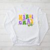 Mardi Gras 2024 - Womens Girls Mask Beads New Orleans Party Longsleeve Tee