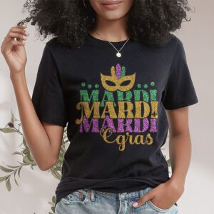 Mardi Gras 2024 Womens Girls Mask Beads New Orleans Party T Shirt 1