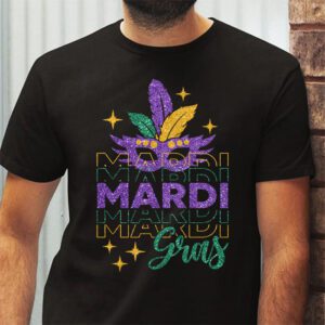 Mardi Gras 2024 Womens Girls Mask Beads New Orleans Party T Shirt 2 5