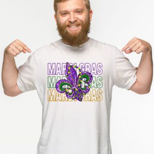 Mardi Gras 2024 Womens Girls Mask Beads New Orleans Party T Shirt 2 7
