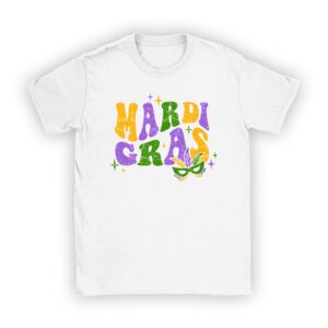 Mardi Gras 2024 – Womens Girls Mask Beads New Orleans Party T-Shirt