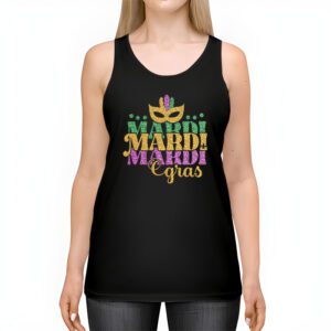 Mardi Gras 2024 Womens Girls Mask Beads New Orleans Party Tank Top 2