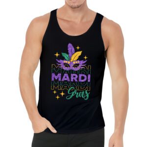 Mardi Gras 2024 Womens Girls Mask Beads New Orleans Party Tank Top 3 5