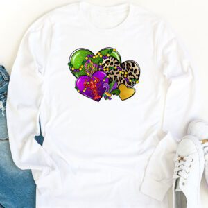 Mardi Gras Hearts Cute Outfit Women Girls Kids Toddler Longsleeve Tee 1 1