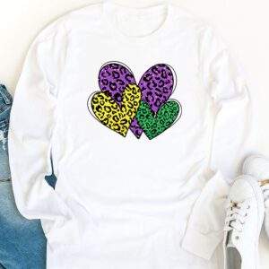 Mardi Gras Hearts Cute Outfit Women Girls Kids Toddler Longsleeve Tee 1 3