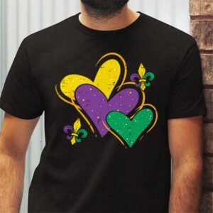 Mardi Gras Hearts Cute Outfit Women Girls Kids Toddler T Shirt 2 2