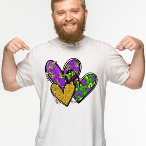 Mardi Gras Hearts Cute Outfit Women Girls Kids Toddler T Shirt 2 5