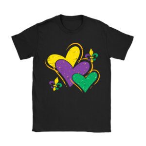 Mardi Gras Hearts Cute Outfit Women Girls Kids Toddler T-Shirt