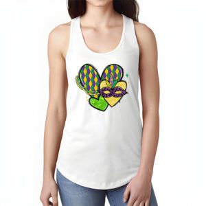 Mardi Gras Hearts Cute Outfit Women Girls Kids Toddler Tank Top 1