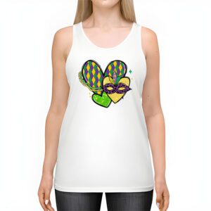 Mardi Gras Hearts Cute Outfit Women Girls Kids Toddler Tank Top 2