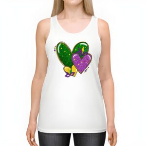 Mardi Gras Hearts Cute Outfit Women Girls Kids Toddler Tank Top 2 4