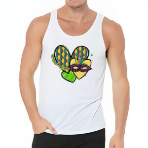 Mardi Gras Hearts Cute Outfit Women Girls Kids Toddler Tank Top 3