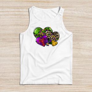 Mardi Gras Hearts Cute Outfit Women Girls Kids Toddler Tank Top