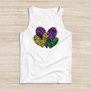 Mardi Gras Hearts Cute Outfit Women Girls Kids Toddler Tank Top