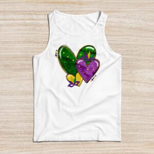 Mardi Gras Hearts Cute Outfit Women Girls Kids Toddler Tank Top