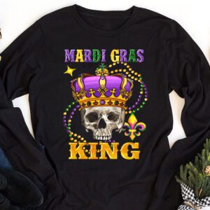 Mardi Gras King Men Carnival Costume Gift Mardi Gras Longsleeve Tee 1 2