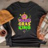 Mardi Gras King Men Carnival Costume Gift Mardi Gras Longsleeve Tee