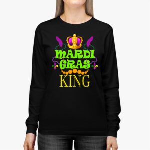 Mardi Gras King Men Carnival Costume Gift Mardi Gras Longsleeve Tee 2 1