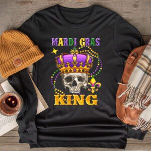 Mardi Gras King Men Carnival Costume Gift Mardi Gras Longsleeve Tee