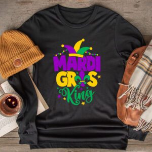 Mardi Gras King Men Carnival Costume Gift Mardi Gras Longsleeve Tee