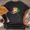 Mardi Gras Lips Queen Carnival Trendy 2024 Leopard Louisiana Longsleeve Tee