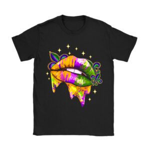 Mardi Gras Lips Queen Carnival Trendy 2024 Leopard Louisiana T-Shirt