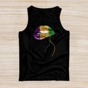 Mardi Gras Lips Queen Carnival Trendy 2024 Leopard Louisiana Tank Top