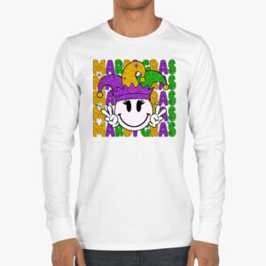 Mardi Gras Shirt Women Men Mardi Gras Kids Mardi Gras Beads Longsleeve Tee 3 1