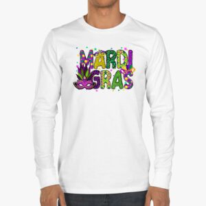 Mardi Gras Shirt Women Men Mardi Gras Kids Mardi Gras Beads Longsleeve Tee 3 5