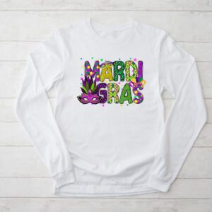 Mardi Gras Shirt Women Men Mardi Gras Kids Mardi Gras Beads Longsleeve Tee