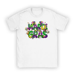 Mardi Gras Shirt Women Men Mardi Gras Kids Mardi Gras Beads T-Shirt