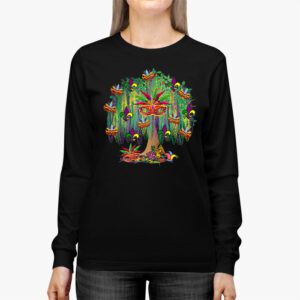 Mardi Gras Tree Beads New Orleans 2024 Festival Womens Longsleeve Tee 2 2