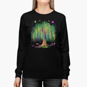 Mardi Gras Tree Beads New Orleans 2024 Festival Womens Longsleeve Tee 2 3