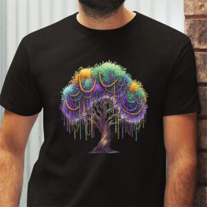 Mardi Gras Tree Beads New Orleans 2024 Festival Womens T Shirt 2 1