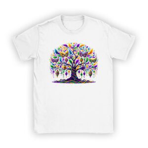 Mardi Gras Tree Beads New Orleans 2024 Festival Womens T-Shirt