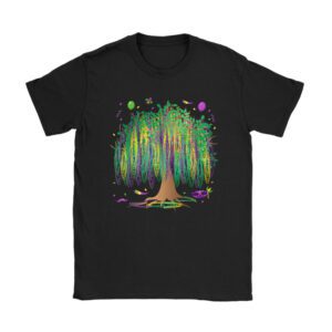 Mardi Gras Tree Beads New Orleans 2024 Festival Womens T-Shirt