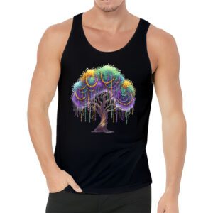 Mardi Gras Tree Beads New Orleans 2024 Festival Womens Tank Top 3 1