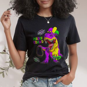 Mardi Grawr T Rex Dino Toddler Kids Mardi Gras Boys Gift T Shirt 1 3