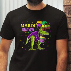 Mardi Grawr T Rex Dino Toddler Kids Mardi Gras Boys Gift T Shirt 2 2