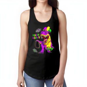 Mardi Grawr T Rex Dino Toddler Kids Mardi Gras Boys Gift Tank Top 1 3