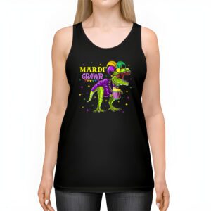 Mardi Grawr T Rex Dino Toddler Kids Mardi Gras Boys Gift Tank Top 2 2