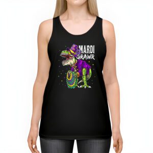 Mardi Grawr T Rex Dino Toddler Kids Mardi Gras Boys Gift Tank Top 2