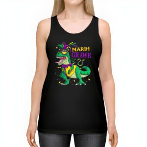 Mardi Grawr T Rex Dino Toddler Kids Mardi Gras Boys Gift Tank Top 2 5