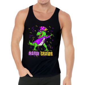 Mardi Grawr T Rex Dino Toddler Kids Mardi Gras Boys Gift Tank Top 3 1