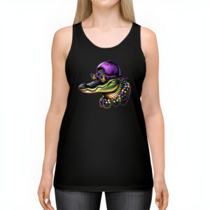 Mardigator Mardi Gras Alligator Costume Men Women Mardi Gras Tank Top 2 2