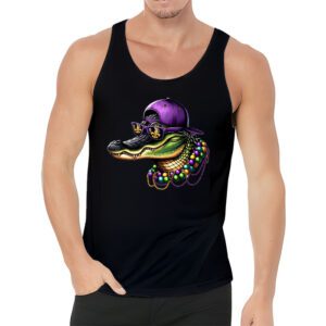 Mardigator Mardi Gras Alligator Costume Men Women Mardi Gras Tank Top 3 2