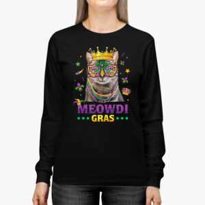 Meowdi Gras Mardi Gras Cat Lover New Orleans Louisiana USA Longsleeve Tee 2 4