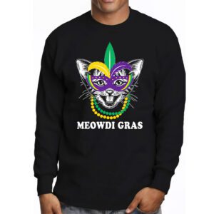 Meowdi Gras Mardi Gras Cat Lover New Orleans Louisiana USA Longsleeve Tee 3 2