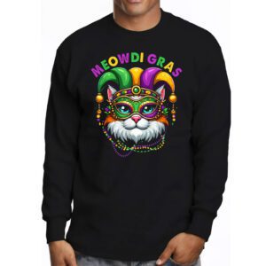 Meowdi Gras Mardi Gras Cat Lover New Orleans Louisiana USA Longsleeve Tee 3 3