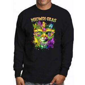 Meowdi Gras Mardi Gras Cat Lover New Orleans Louisiana USA Longsleeve Tee 3